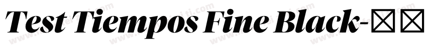 Test Tiempos Fine Black字体转换